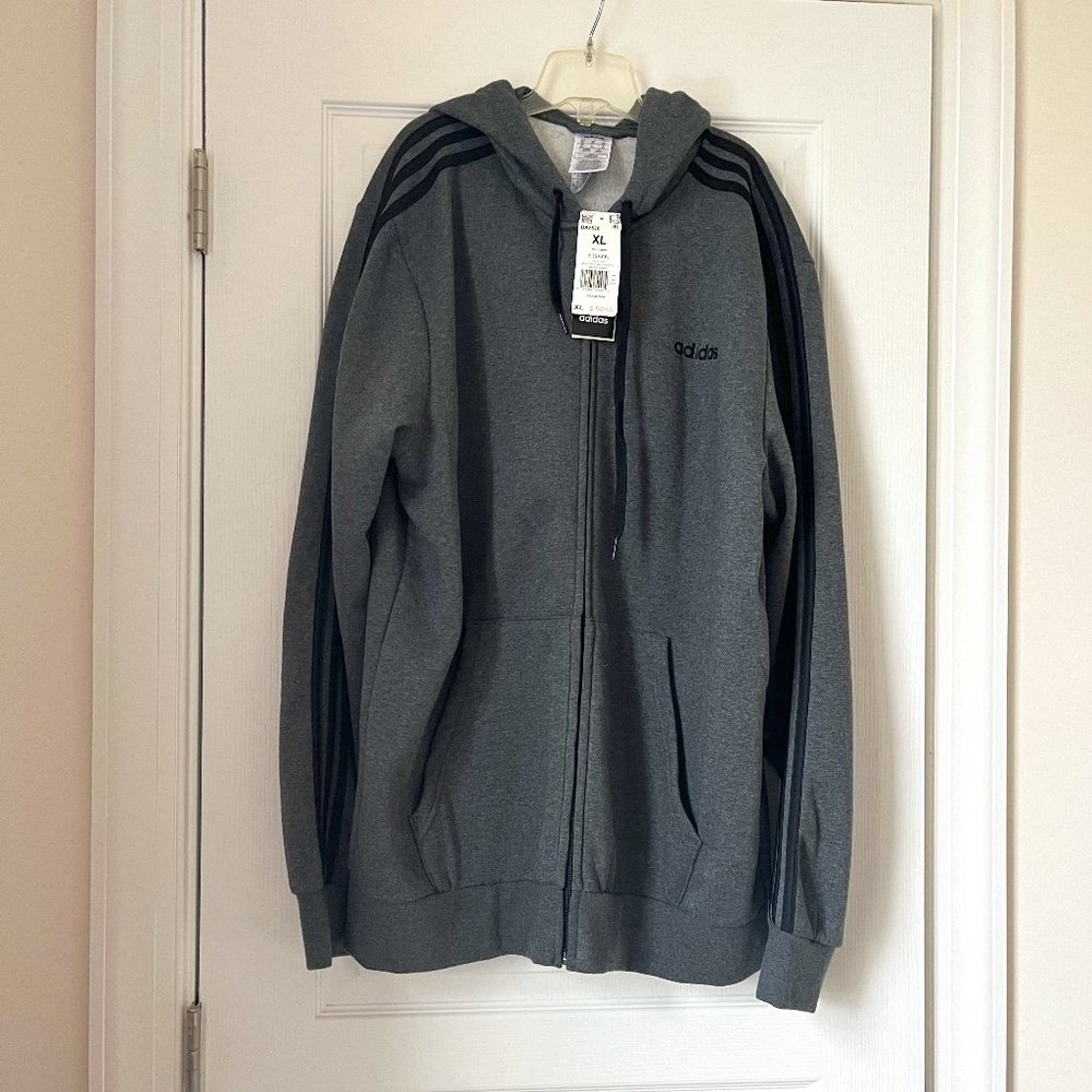 New Adidas Track Top Multi Sport Gray Size XL